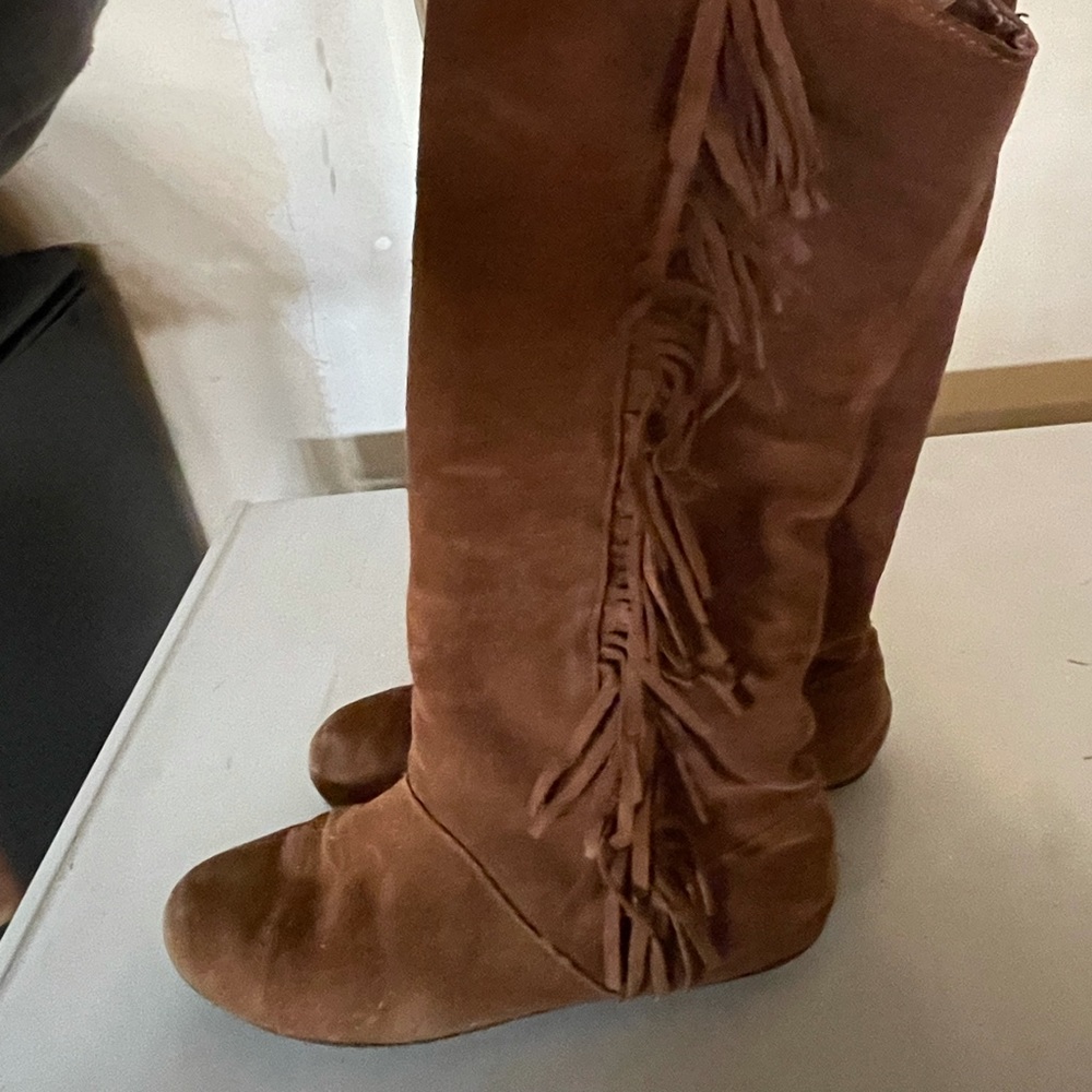 Tall fringe boots-size 8.5